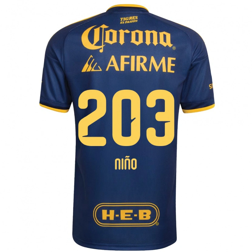 Danxen Män Fernando Niño #203 Kungligt Blå Gul Bortatröja Matchtröjor 2026/27 Tröjor T-Tröja