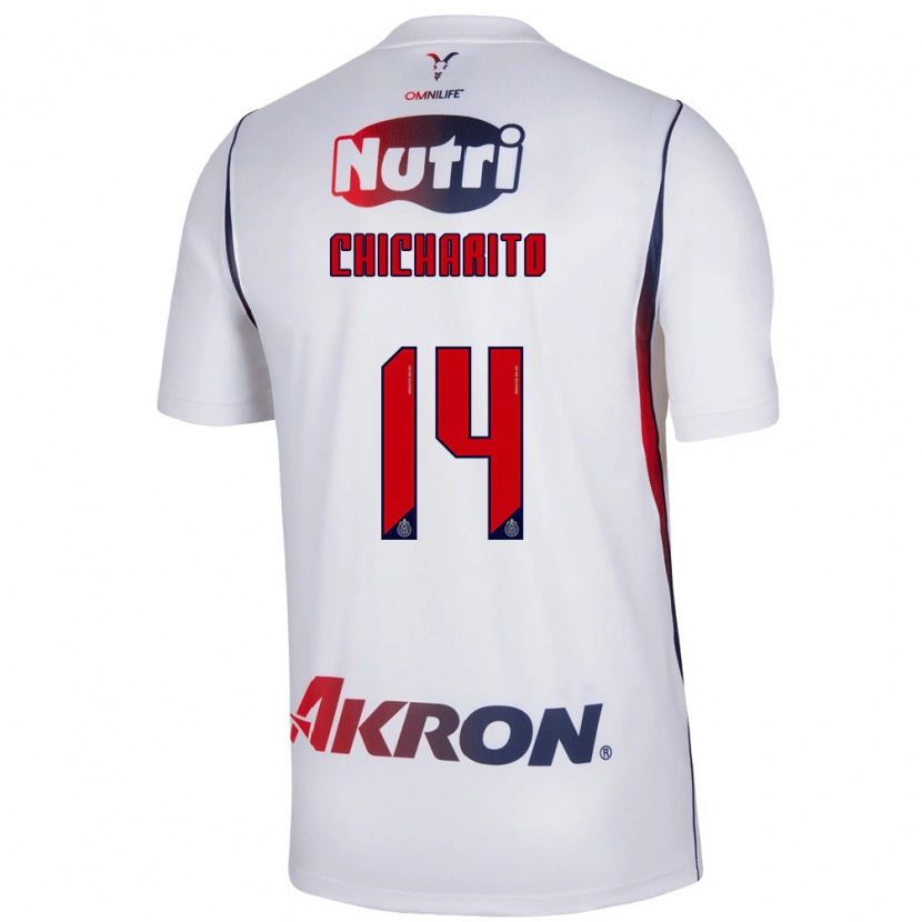 Danxen Män Chicharito #14 Vit Marinblå Bortatröja Matchtröjor 2026/27 Tröjor T-Tröja