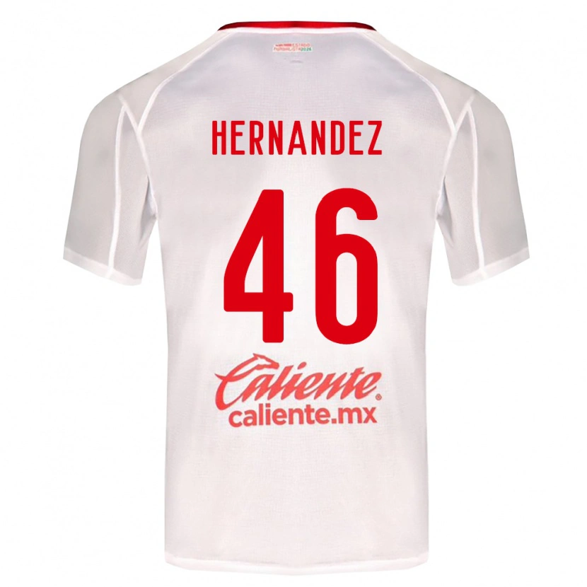Danxen Män Carlos Hernández #46 Vit Grön Röd Bortatröja Matchtröjor 2026/27 Tröjor T-Tröja