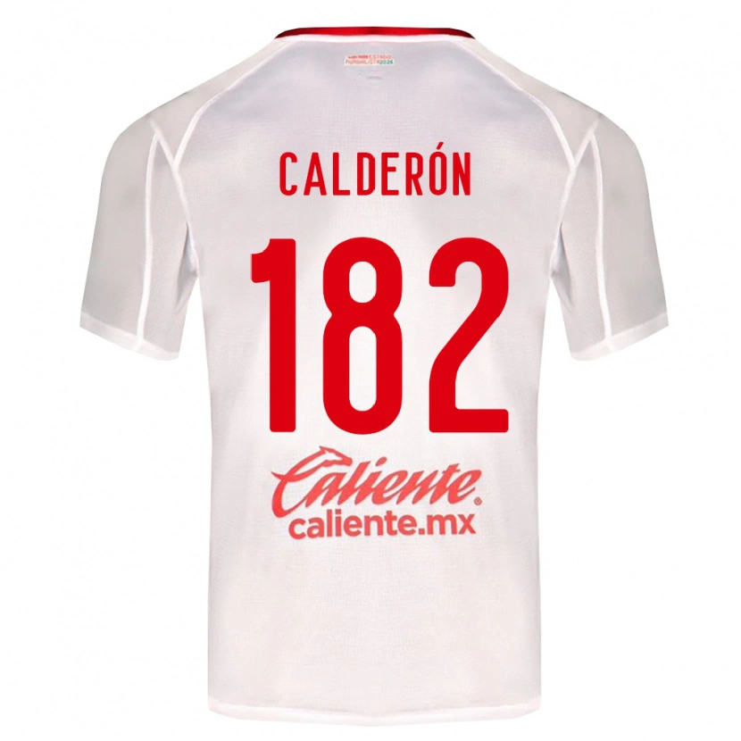Danxen Män Leonel Calderón #182 Vit Grön Röd Bortatröja Matchtröjor 2026/27 Tröjor T-Tröja
