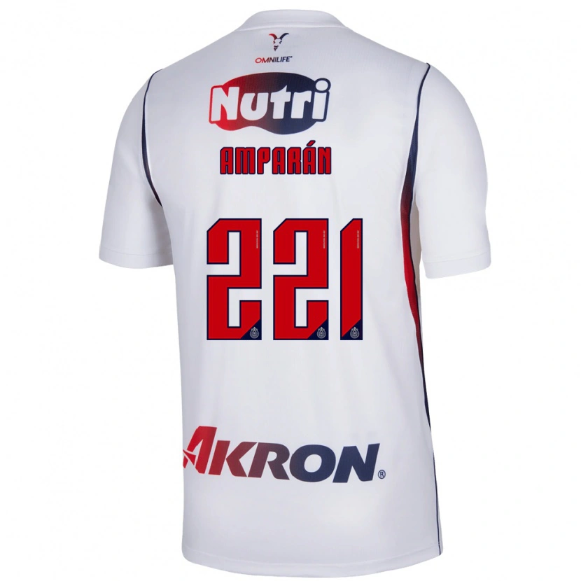 Danxen Män Christian Amparán #221 Vit Marinblå Bortatröja Matchtröjor 2026/27 Tröjor T-Tröja