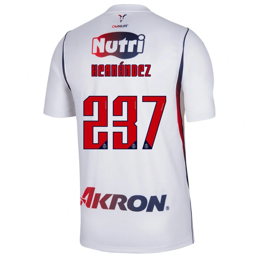 Danxen Män Santiago Hernández #237 Vit Marinblå Bortatröja Matchtröjor 2026/27 Tröjor T-Tröja