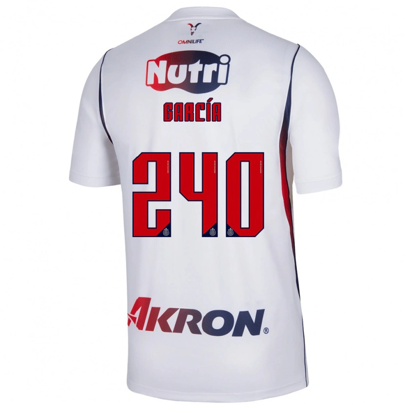 Danxen Män Víctor García #240 Vit Marinblå Bortatröja Matchtröjor 2026/27 Tröjor T-Tröja