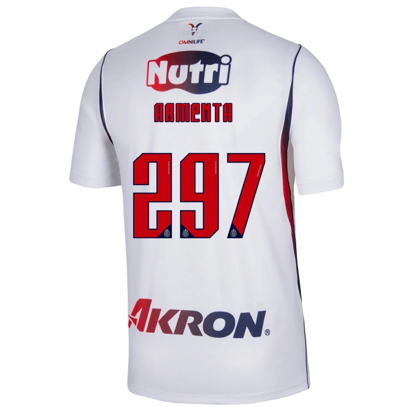 Danxen Män Deibith Armenta #297 Vit Marinblå Bortatröja Matchtröjor 2026/27 Tröjor T-Tröja