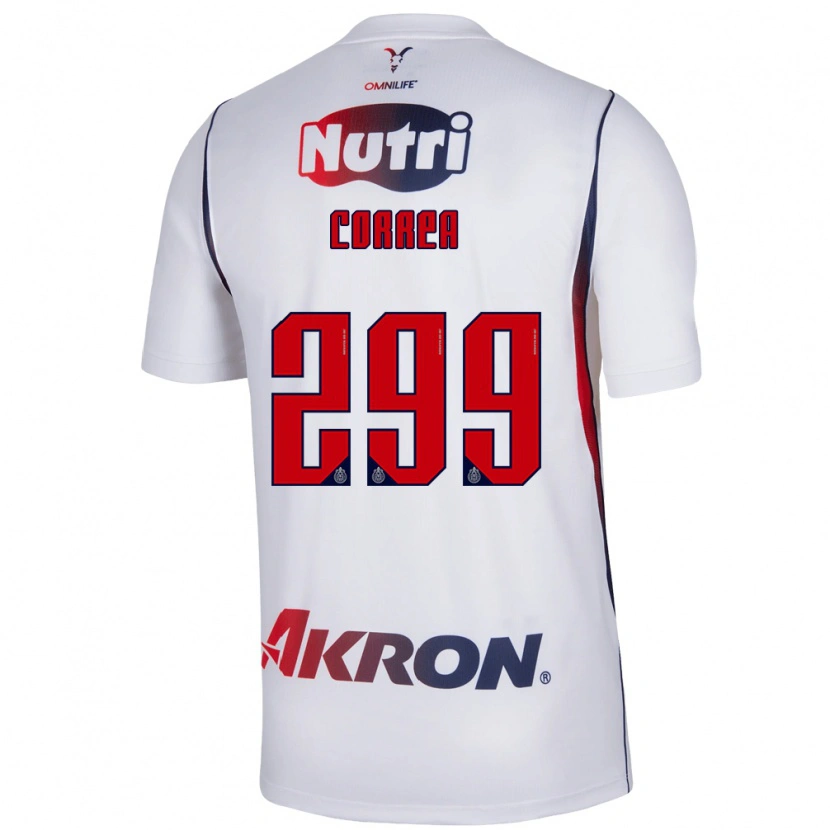 Danxen Män Aarón Correa #299 Vit Marinblå Bortatröja Matchtröjor 2026/27 Tröjor T-Tröja
