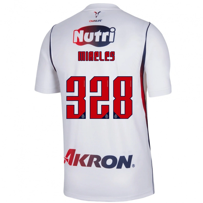 Danxen Män Ricardo Mireles #328 Vit Marinblå Bortatröja Matchtröjor 2026/27 Tröjor T-Tröja