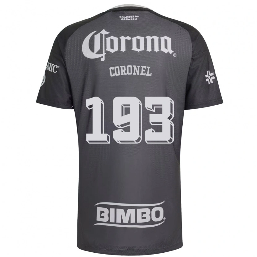 Danxen Män Ángel Coronel #193 Grå Vit Svart Bortatröja Matchtröjor 2026/27 Tröjor T-Tröja