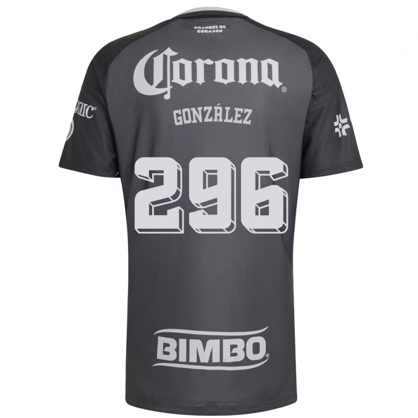 Danxen Män Ricardo González #296 Grå Vit Svart Bortatröja Matchtröjor 2026/27 Tröjor T-Tröja
