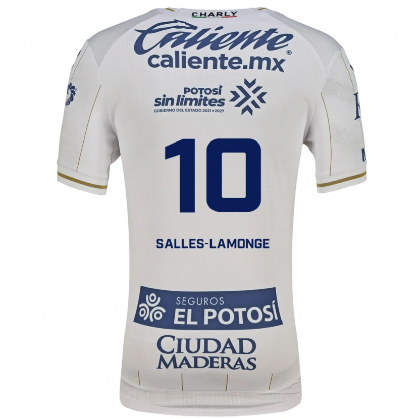 Danxen Män Sébastien Salles-Lamonge #10 Vit Blå Bortatröja Matchtröjor 2026/27 Tröjor T-Tröja