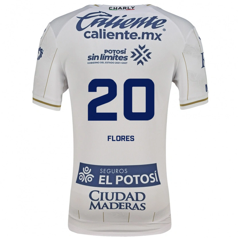Danxen Män Leonardo Flores #20 Vit Blå Bortatröja Matchtröjor 2026/27 Tröjor T-Tröja
