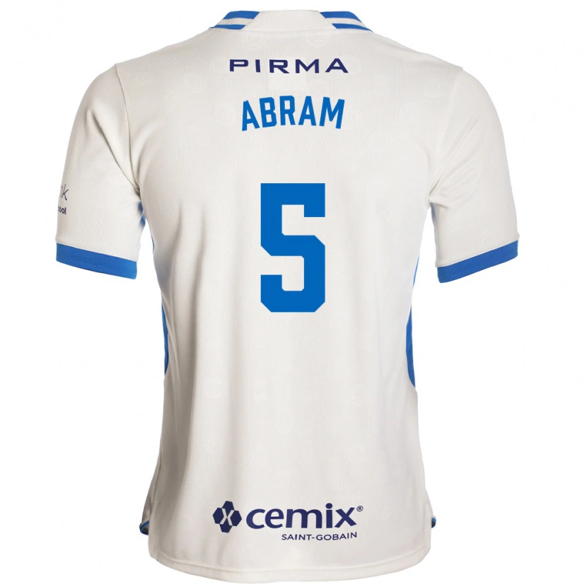 Danxen Män Luis Abram #5 Vit Blå Röd Bortatröja Matchtröjor 2026/27 Tröjor T-Tröja