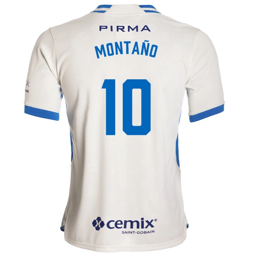 Danxen Män Andrés Montaño #10 Vit Blå Röd Bortatröja Matchtröjor 2026/27 Tröjor T-Tröja