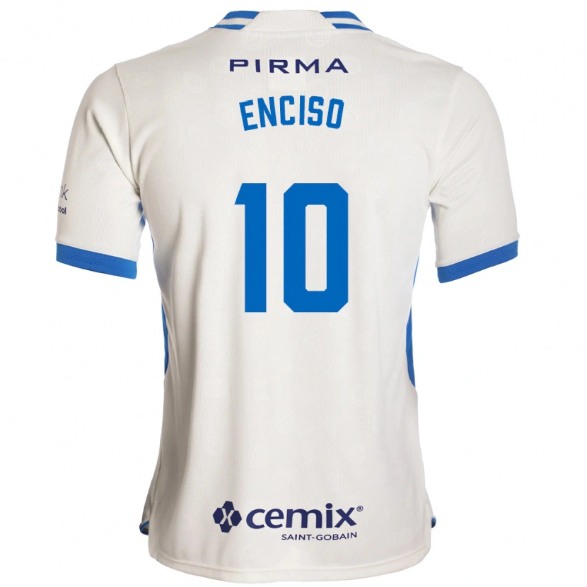 Danxen Män Martha Enciso #10 Vit Blå Röd Bortatröja Matchtröjor 2026/27 Tröjor T-Tröja