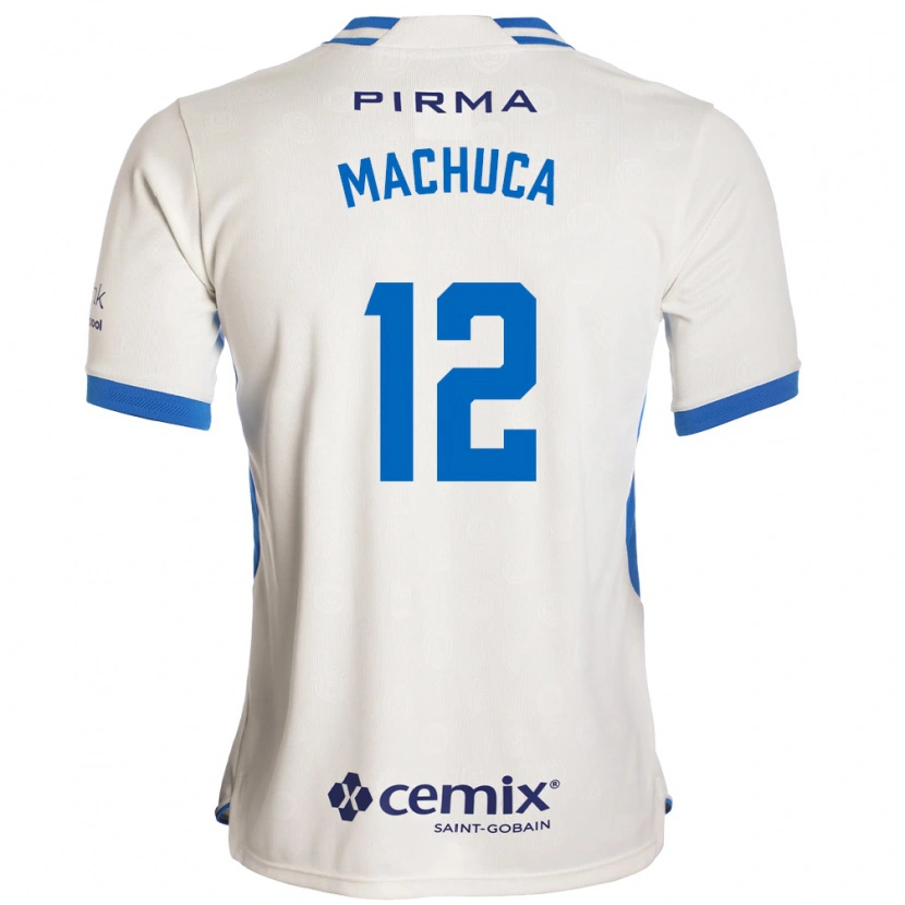Danxen Män Gabriela Machuca #12 Vit Blå Röd Bortatröja Matchtröjor 2026/27 Tröjor T-Tröja
