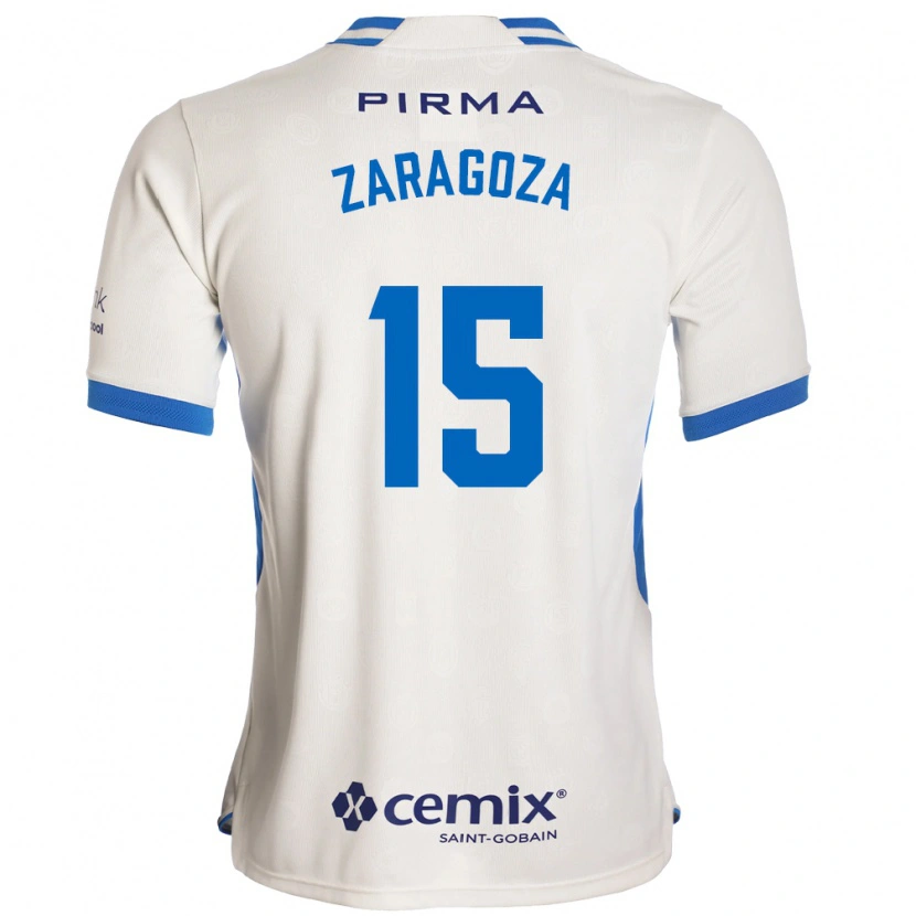 Danxen Män Nancy Zaragoza #15 Vit Blå Röd Bortatröja Matchtröjor 2026/27 Tröjor T-Tröja