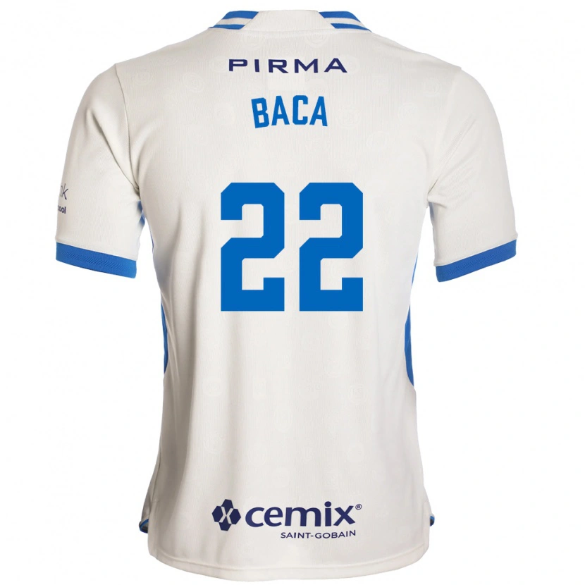 Danxen Män Rafael Baca #22 Vit Blå Röd Bortatröja Matchtröjor 2026/27 Tröjor T-Tröja