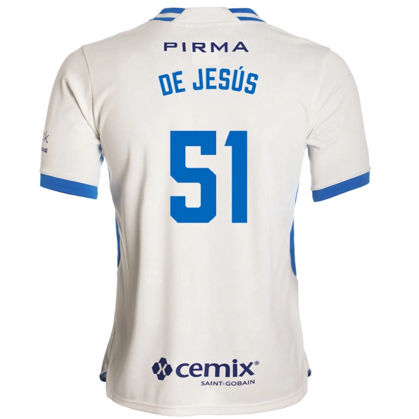 Danxen Män Luis De Jesús #51 Vit Blå Röd Bortatröja Matchtröjor 2026/27 Tröjor T-Tröja