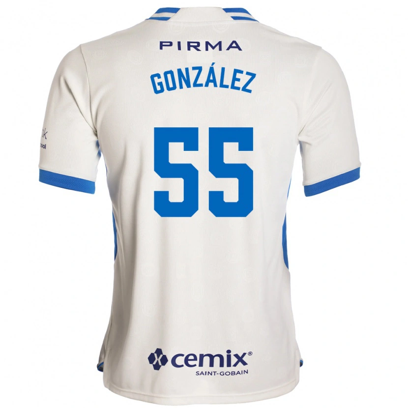 Danxen Män Rogelio González #55 Vit Blå Röd Bortatröja Matchtröjor 2026/27 Tröjor T-Tröja