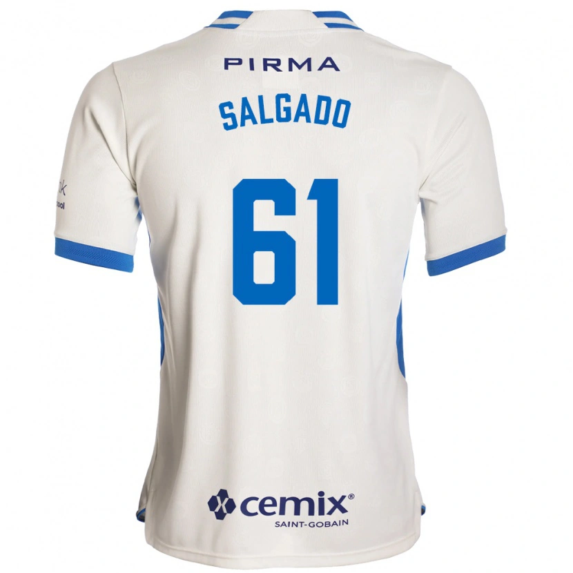 Danxen Män Bruno Salgado #61 Vit Blå Röd Bortatröja Matchtröjor 2026/27 Tröjor T-Tröja
