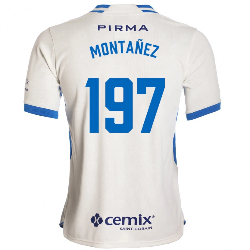 Danxen Män Humberto Montañez #197 Vit Blå Röd Bortatröja Matchtröjor 2026/27 Tröjor T-Tröja