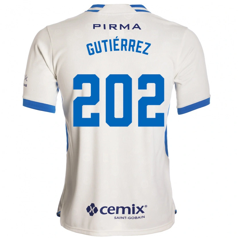 Danxen Män Alex Gutiérrez #202 Vit Blå Röd Bortatröja Matchtröjor 2026/27 Tröjor T-Tröja