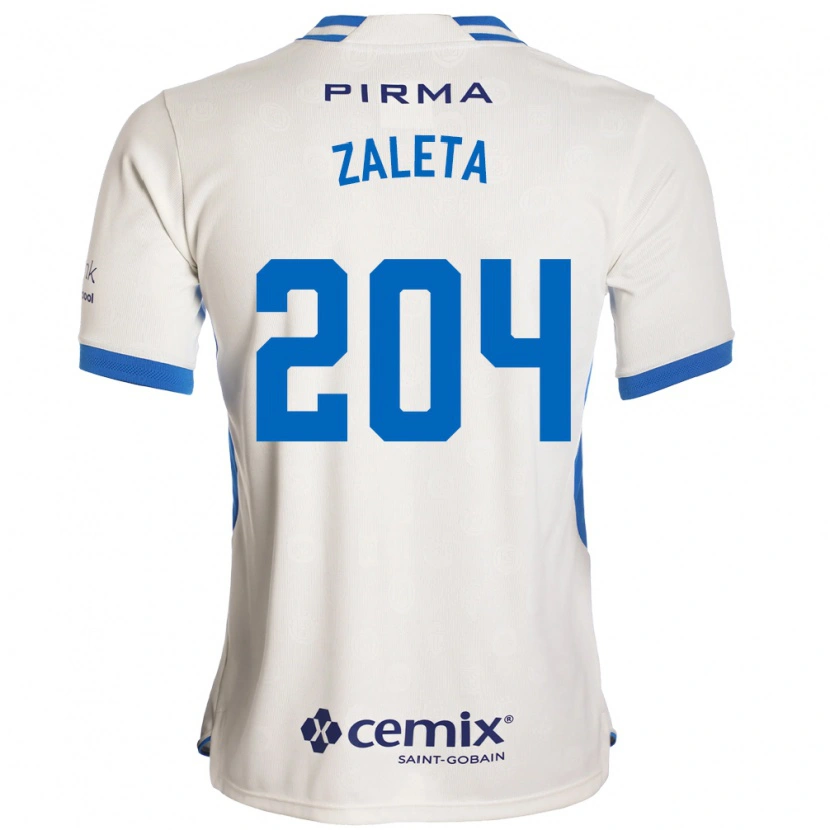 Danxen Män Mauro Zaleta #204 Vit Blå Röd Bortatröja Matchtröjor 2026/27 Tröjor T-Tröja