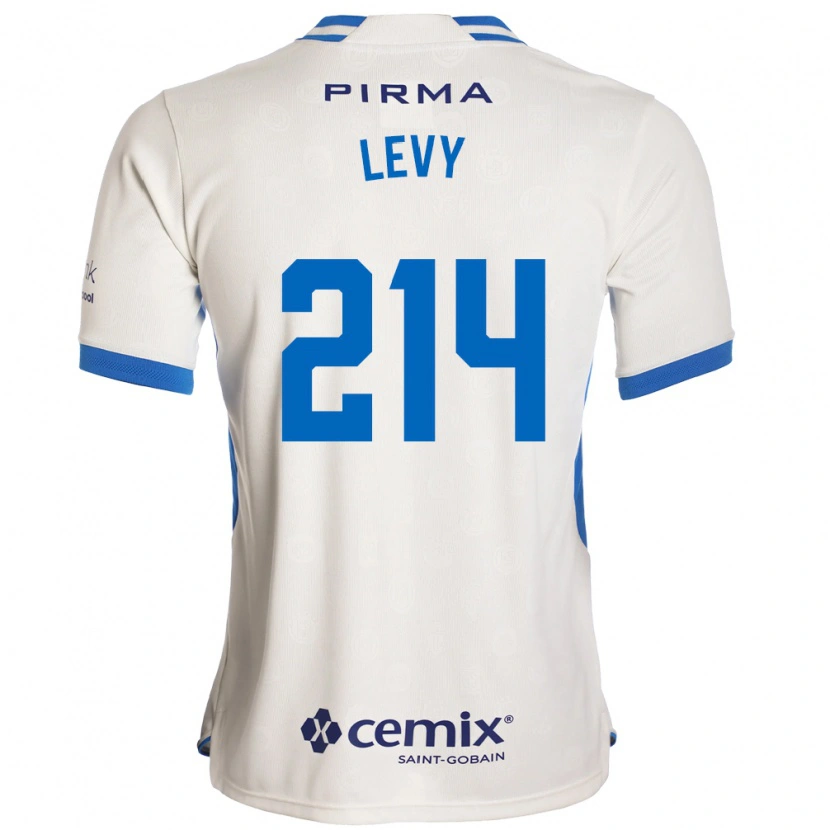 Danxen Män Mateo Levy #214 Vit Blå Röd Bortatröja Matchtröjor 2026/27 Tröjor T-Tröja