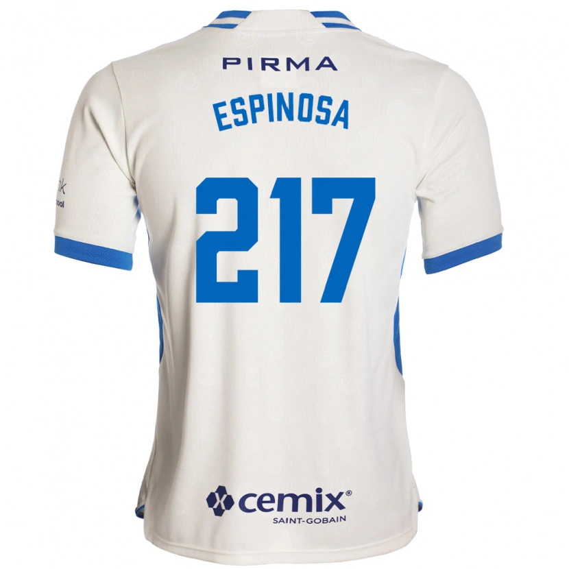 Danxen Män Samuel Espinosa #217 Vit Blå Röd Bortatröja Matchtröjor 2026/27 Tröjor T-Tröja