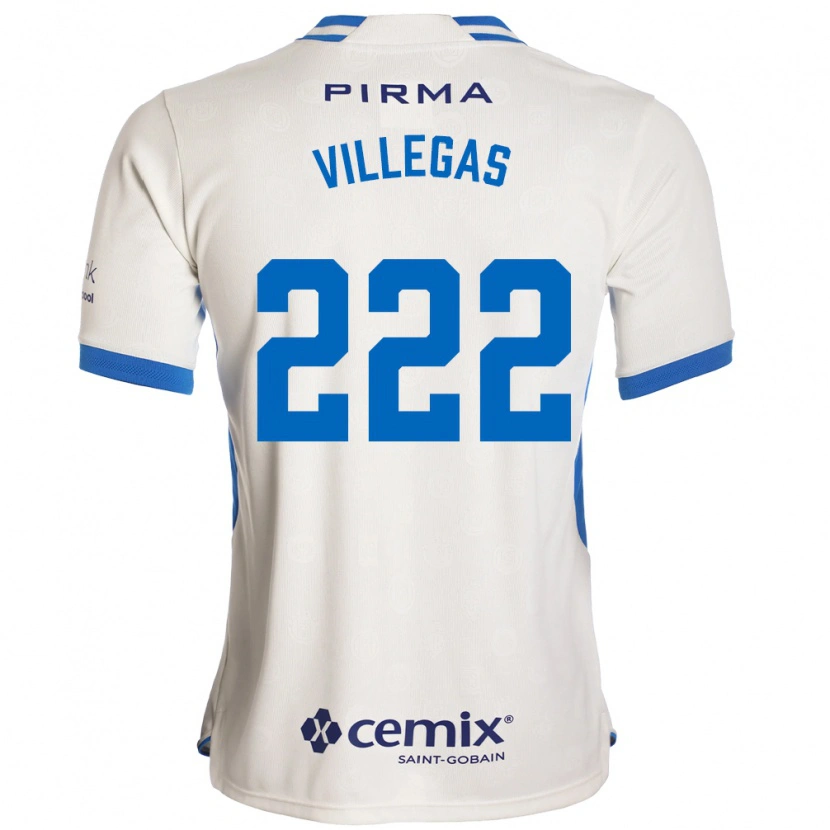 Danxen Män Eric Villegas #222 Vit Blå Röd Bortatröja Matchtröjor 2026/27 Tröjor T-Tröja