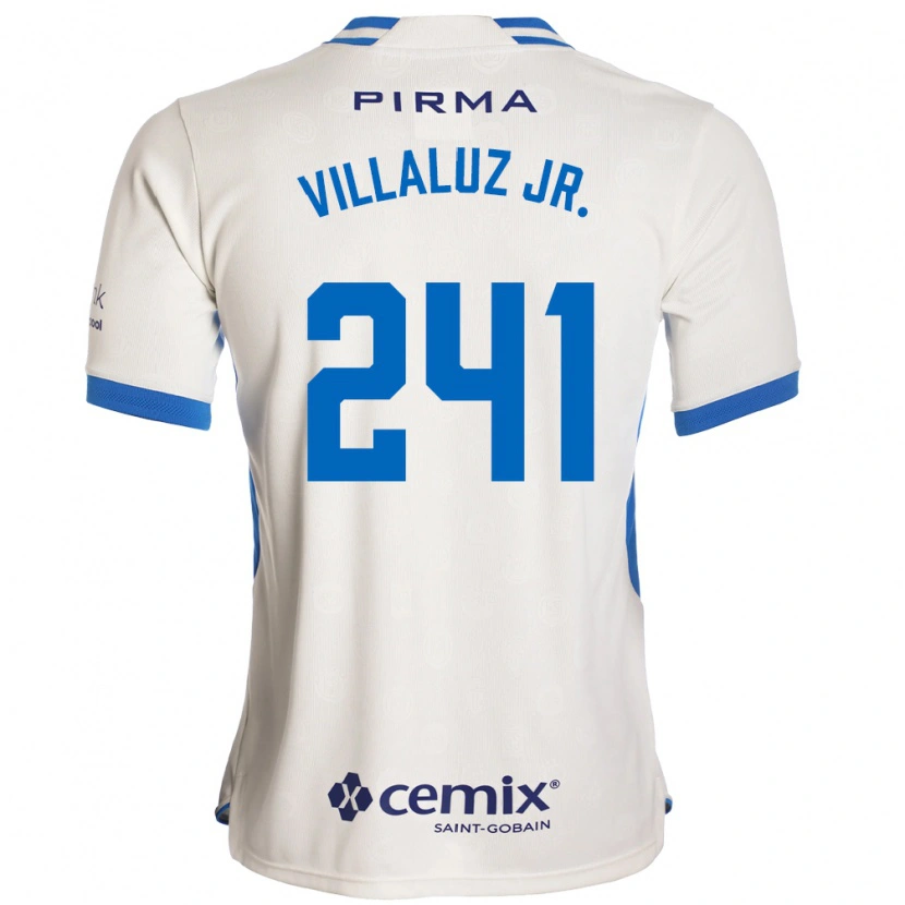 Danxen Män César Villaluz Jr. #241 Vit Blå Röd Bortatröja Matchtröjor 2026/27 Tröjor T-Tröja
