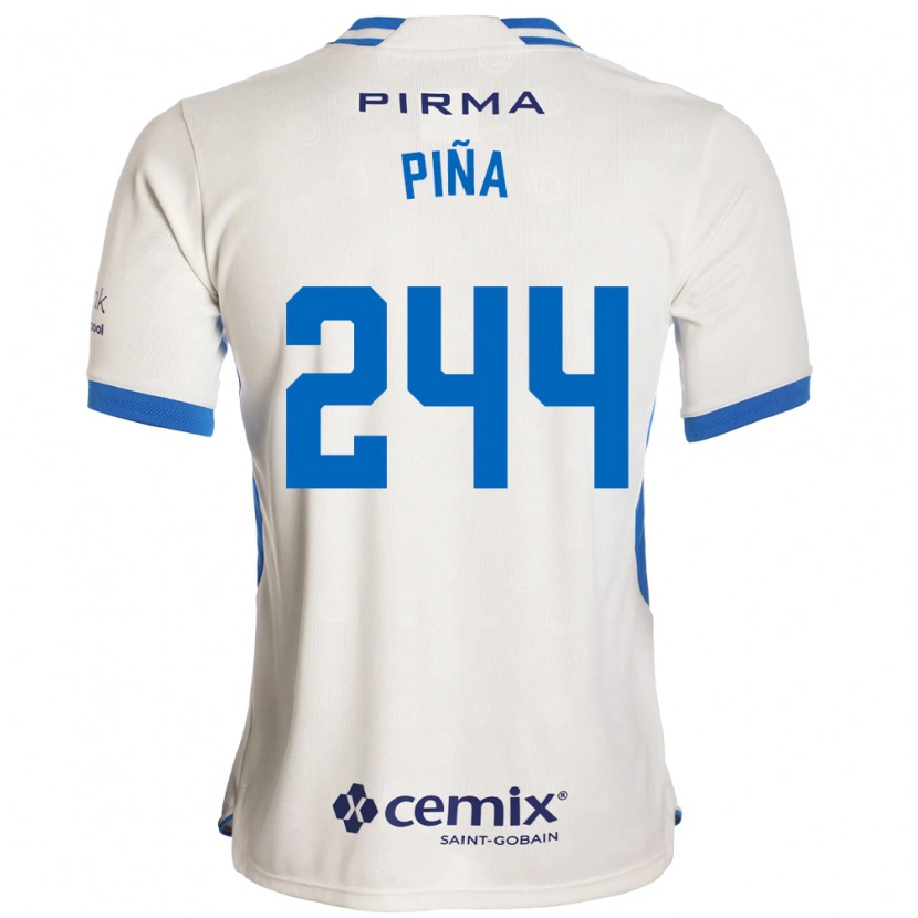Danxen Män Oscar Piña #244 Vit Blå Röd Bortatröja Matchtröjor 2026/27 Tröjor T-Tröja