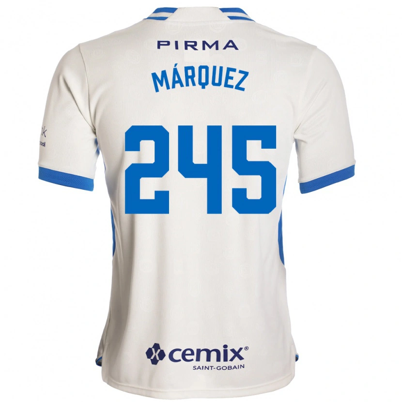 Danxen Män Víctor Márquez #245 Vit Blå Röd Bortatröja Matchtröjor 2026/27 Tröjor T-Tröja