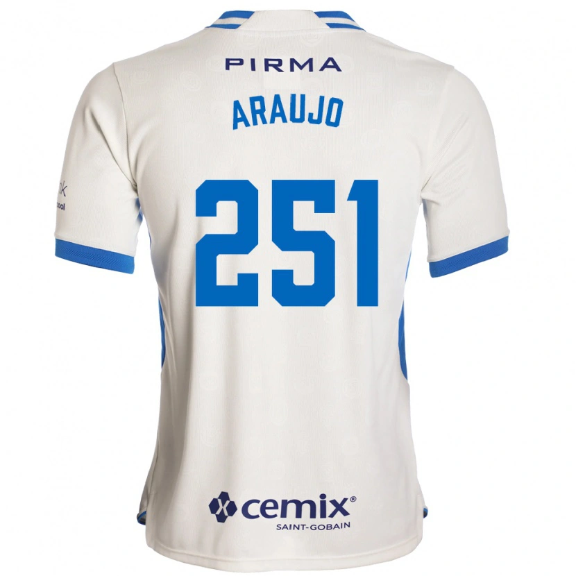 Danxen Män Francisco Araujo #251 Vit Blå Röd Bortatröja Matchtröjor 2026/27 Tröjor T-Tröja