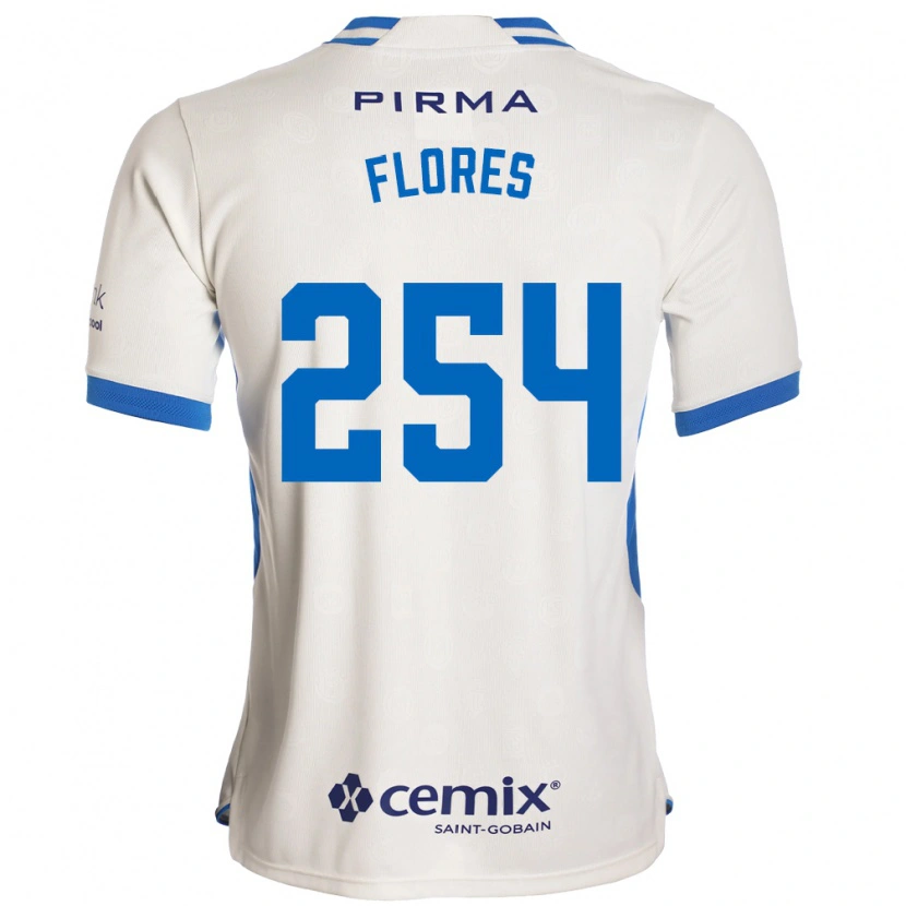 Danxen Män Derek Flores #254 Vit Blå Röd Bortatröja Matchtröjor 2026/27 Tröjor T-Tröja