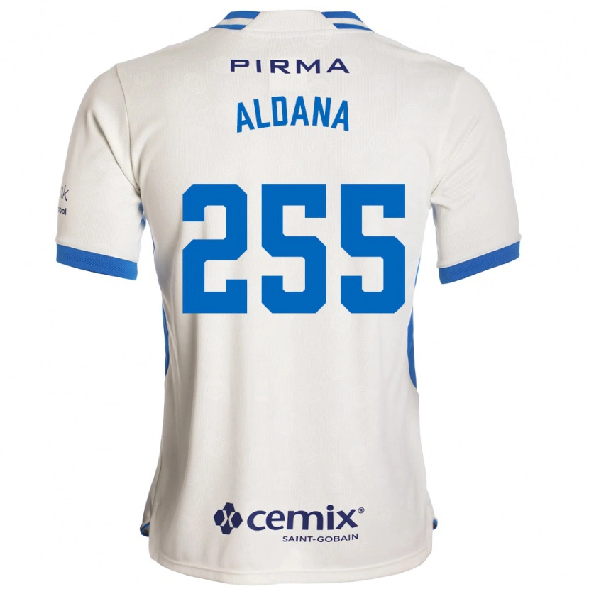 Danxen Män Eder Aldana #255 Vit Blå Röd Bortatröja Matchtröjor 2026/27 Tröjor T-Tröja