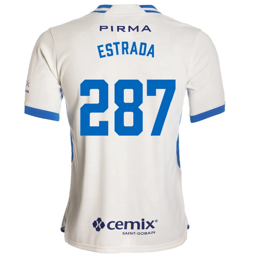 Danxen Män Hernán Estrada #287 Vit Blå Röd Bortatröja Matchtröjor 2026/27 Tröjor T-Tröja