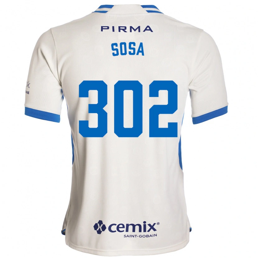 Danxen Män Dustyn Sosa #302 Vit Blå Röd Bortatröja Matchtröjor 2026/27 Tröjor T-Tröja
