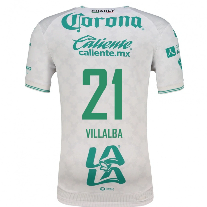 Danxen Män Fran Villalba #21 Ljusgrön Vit Bortatröja Matchtröjor 2026/27 Tröjor T-Tröja