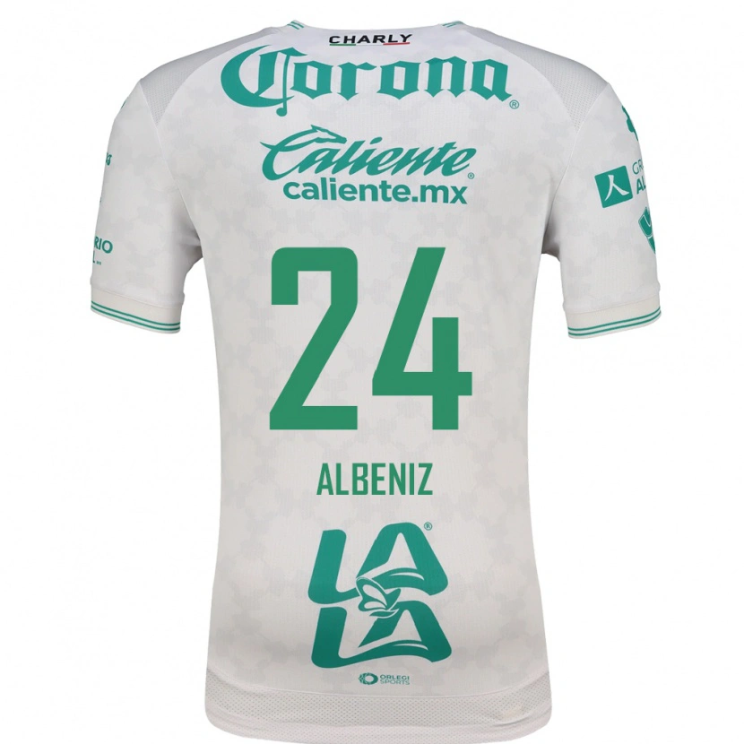 Danxen Män Maika Albeniz #24 Ljusgrön Vit Bortatröja Matchtröjor 2026/27 Tröjor T-Tröja