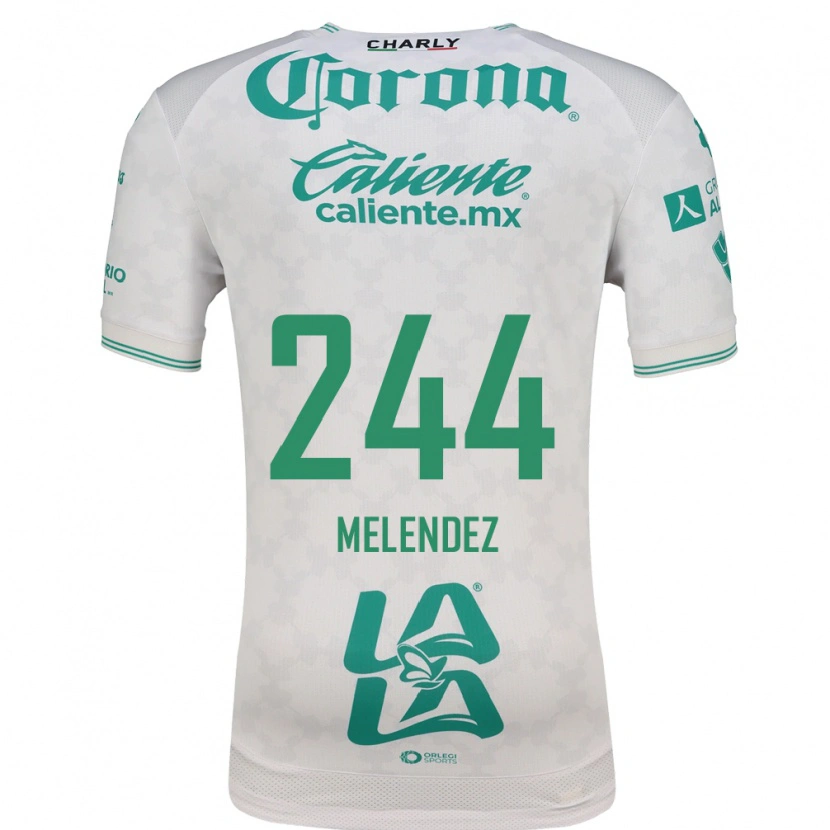 Danxen Män Carlos Meléndez #244 Ljusgrön Vit Bortatröja Matchtröjor 2026/27 Tröjor T-Tröja