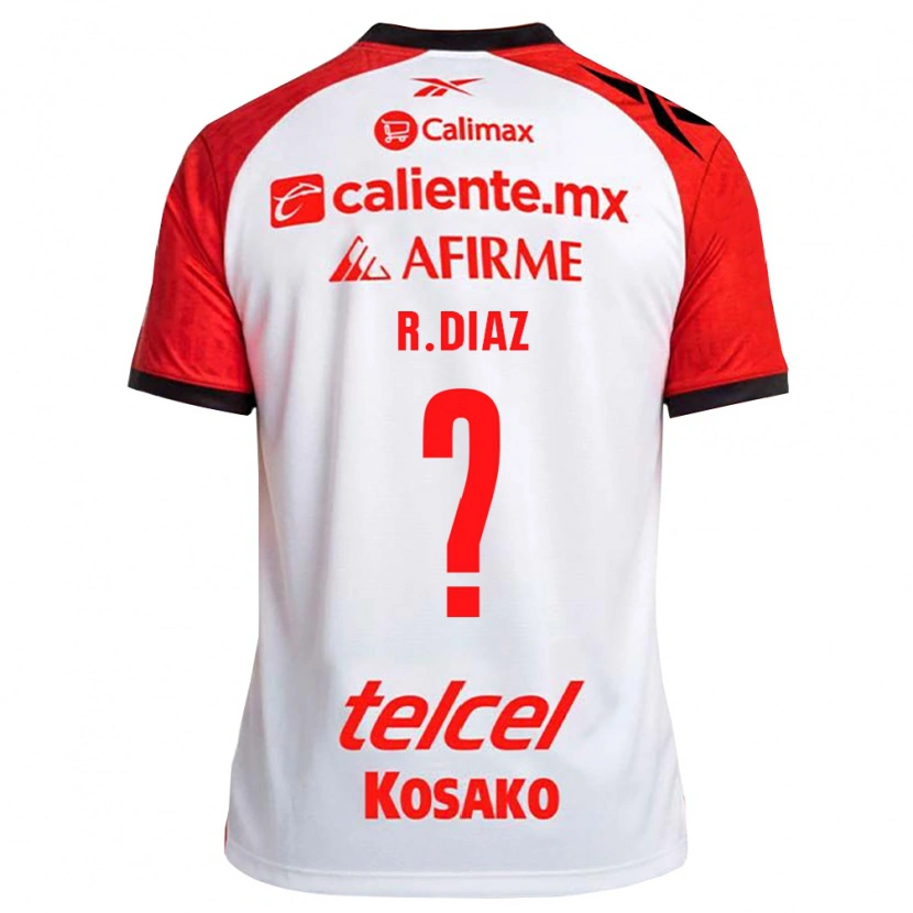 Danxen Män Ricardo Díaz #0 Vit Svart Röd Bortatröja Matchtröjor 2026/27 Tröjor T-Tröja