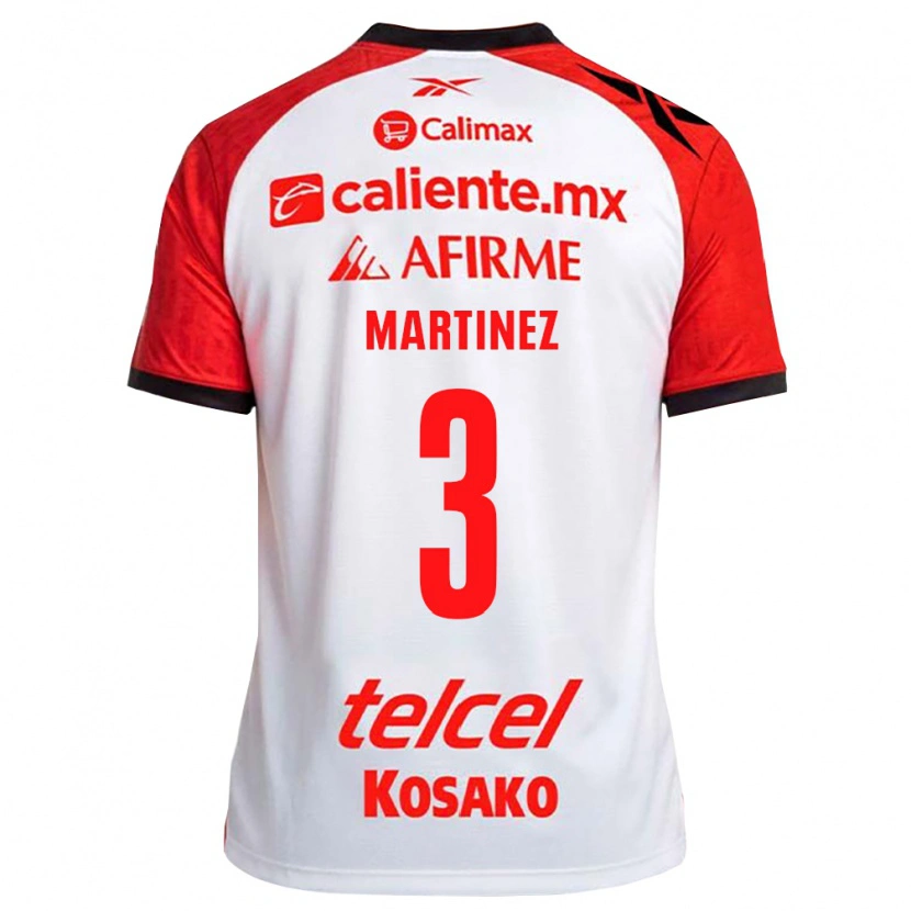 Danxen Män Nathaly Martinez #3 Vit Svart Röd Bortatröja Matchtröjor 2026/27 Tröjor T-Tröja