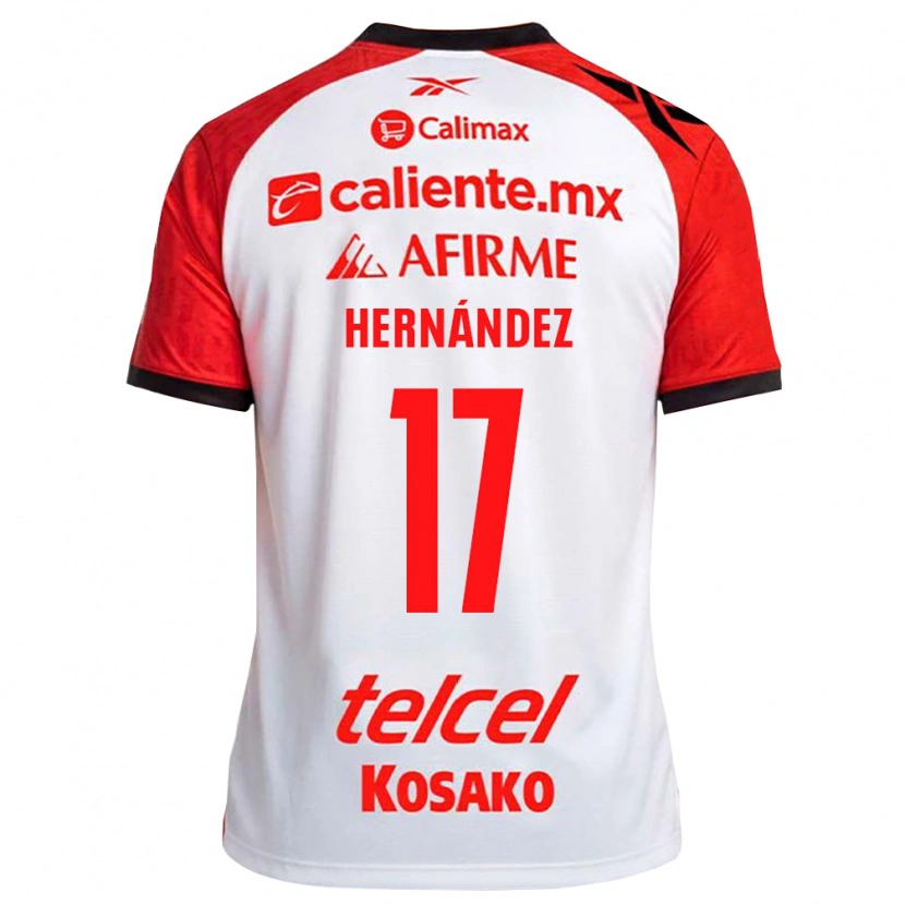 Danxen Män Rubén Hernández #17 Vit Svart Röd Bortatröja Matchtröjor 2026/27 Tröjor T-Tröja