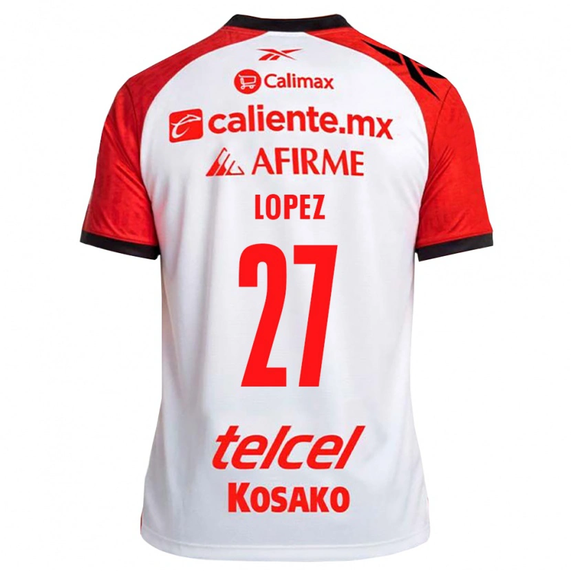 Danxen Män Victoria Lopez #27 Vit Svart Röd Bortatröja Matchtröjor 2026/27 Tröjor T-Tröja