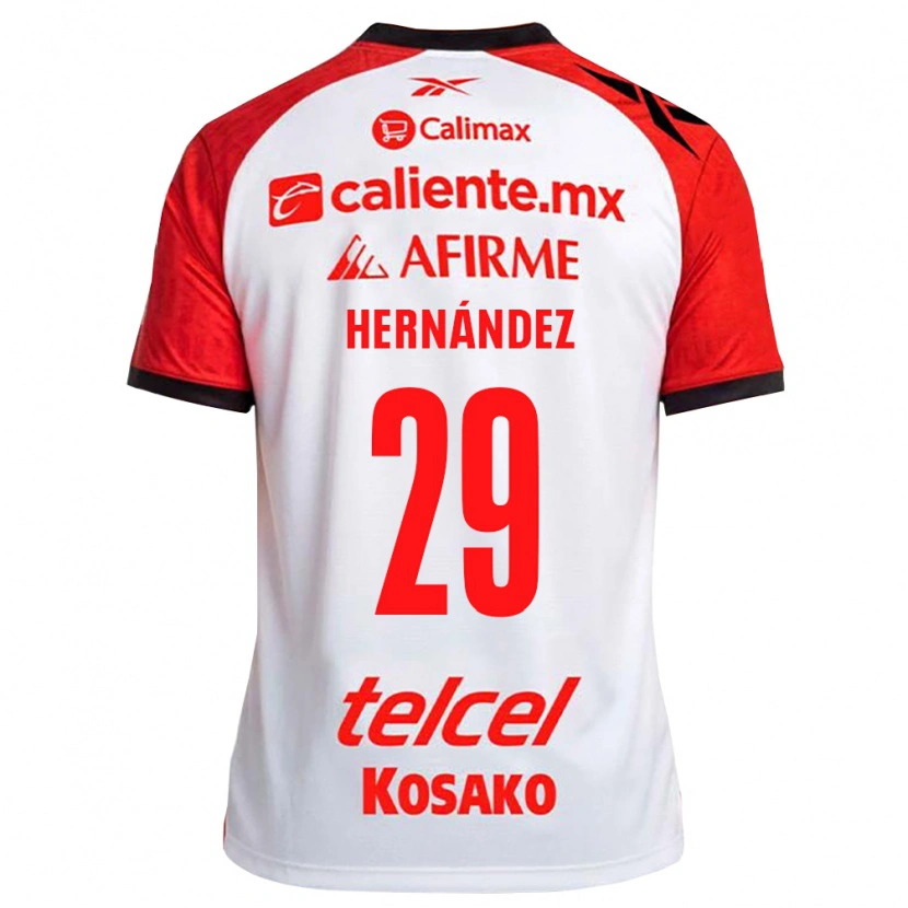 Danxen Män Salim Hernández #29 Vit Svart Röd Bortatröja Matchtröjor 2026/27 Tröjor T-Tröja