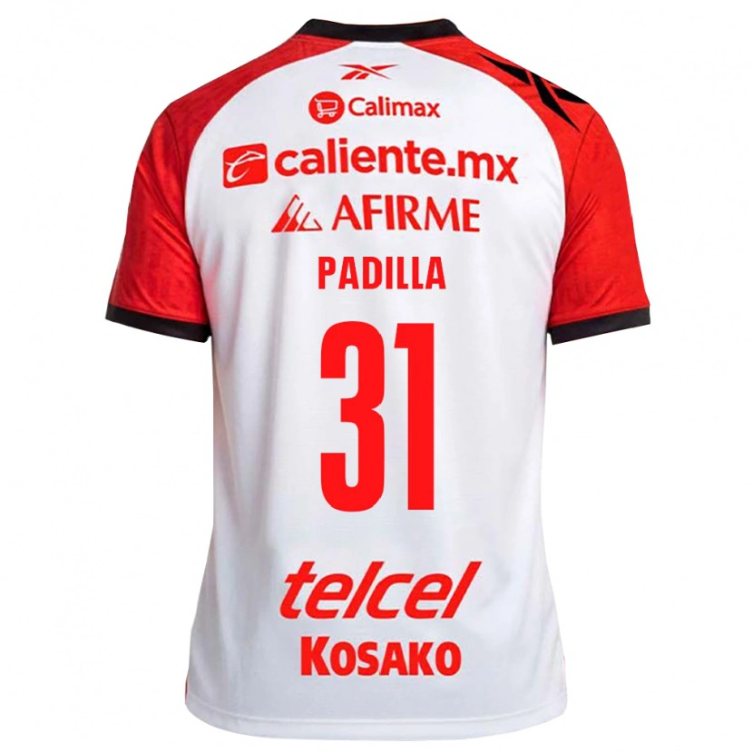 Danxen Män Yael Padilla #31 Vit Svart Röd Bortatröja Matchtröjor 2026/27 Tröjor T-Tröja