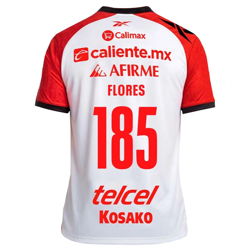 Danxen Män Ismael Flores #185 Vit Svart Röd Bortatröja Matchtröjor 2026/27 Tröjor T-Tröja