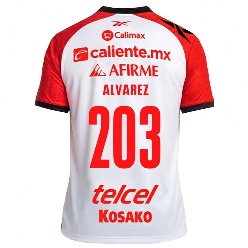 Danxen Män Jaime Álvarez #203 Vit Svart Röd Bortatröja Matchtröjor 2026/27 Tröjor T-Tröja