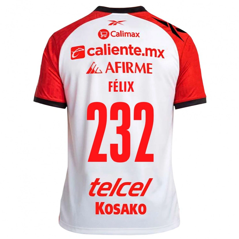 Danxen Män Erick Félix #232 Vit Svart Röd Bortatröja Matchtröjor 2026/27 Tröjor T-Tröja