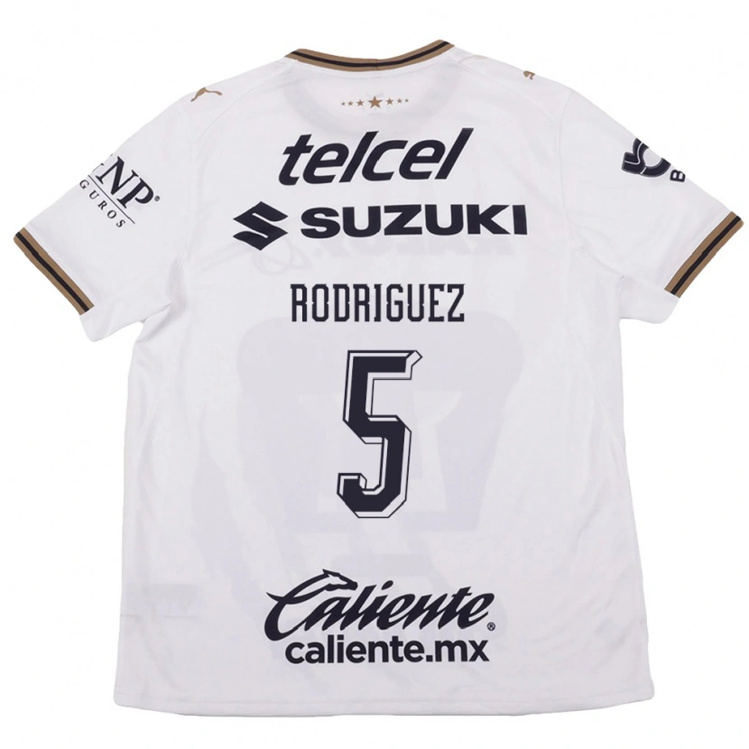 Danxen Män Jeronimo Rodriguez #5 Vit Svart Brun Bortatröja Matchtröjor 2026/27 Tröjor T-Tröja